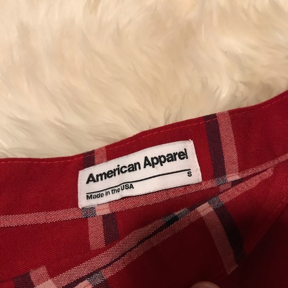 American Apparel Plaid Skirt / Red Tartan - Picture 2 of 4